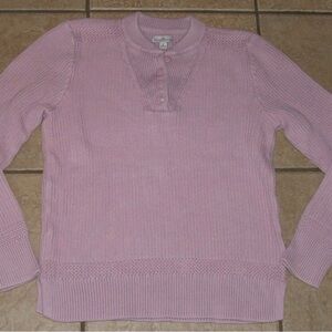 L.L. Bean Women's Pink Sweater signature pullover purple